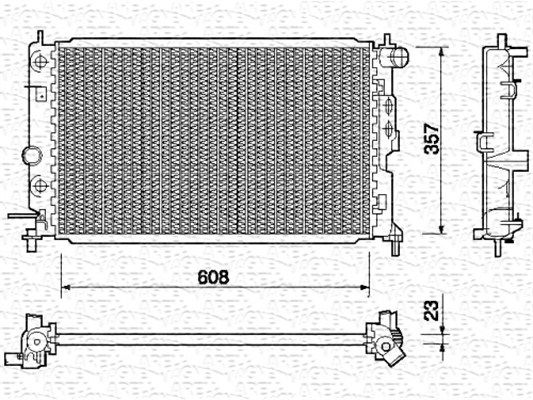 MAGNETI MARELLI radiatorius, variklio aušinimas 350213755000